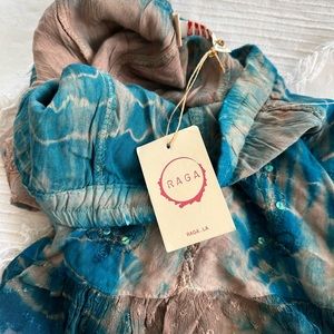 Flowy tie dye shorts